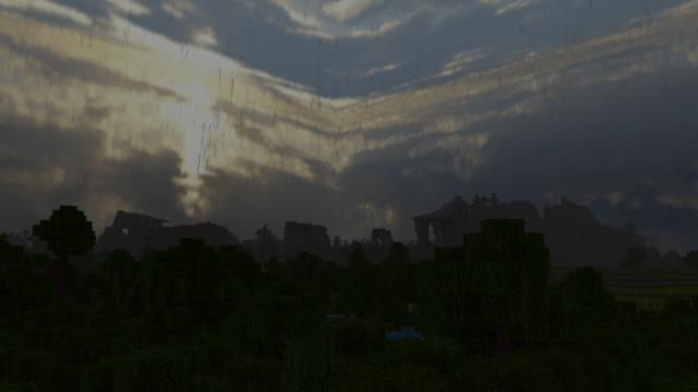 Реалистичное небо и красивый пейзаж