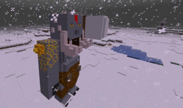 Тролль в снегу