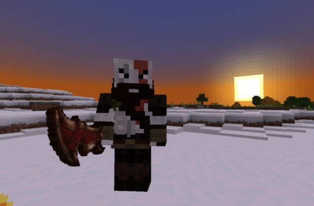 Кратос в снежном биоме