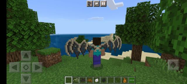 Крылья вампира сзади