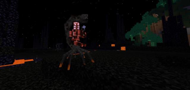 Пользователь на восьминогом монстре