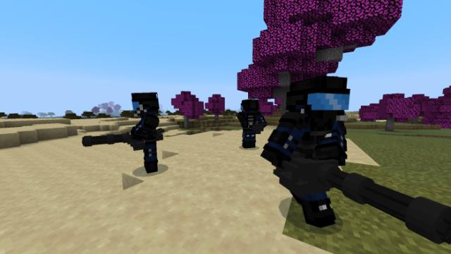 Солдаты в темной форме