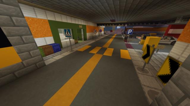 Подземная парковка в игре