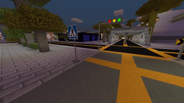 Дорога с дорожными знаками