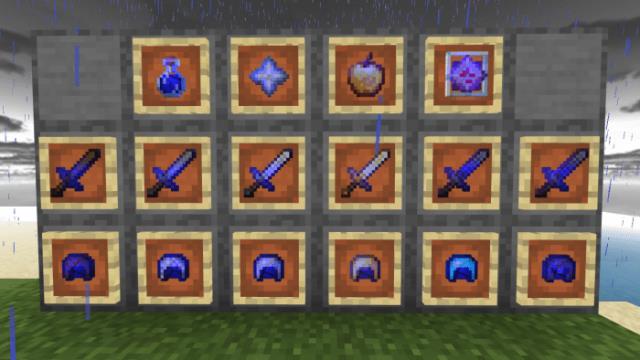 Предметы в темно-синем стиле