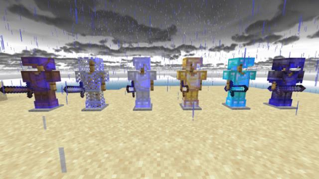 Броня в темно-синем стиле