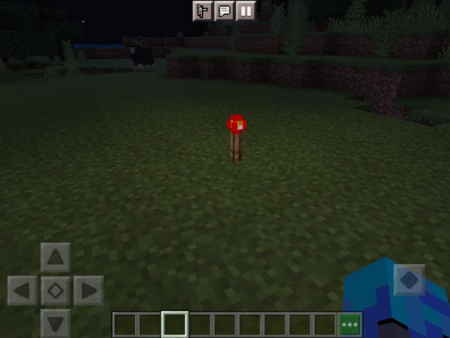 Горящий редстоун факел