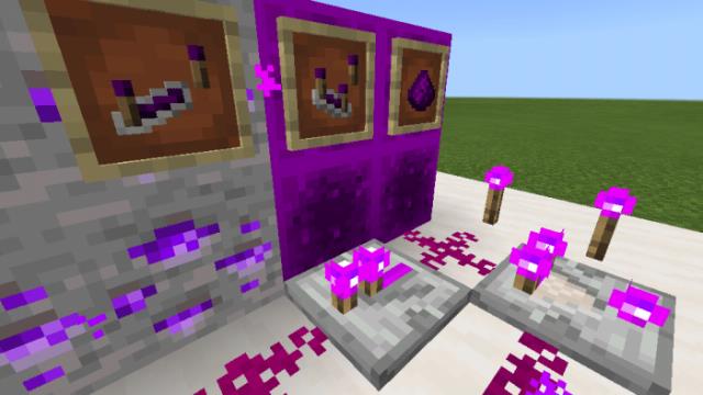 Вещи из фиолетового редстоуна
