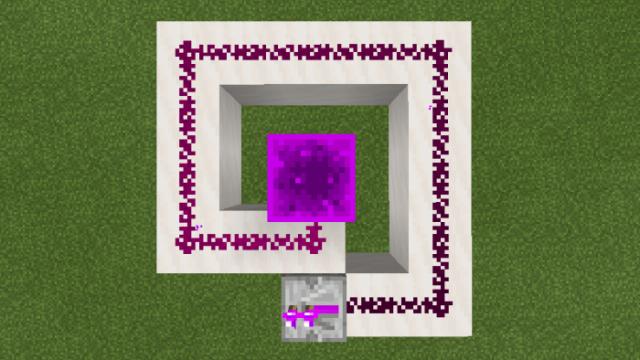 Фиолетовый цвет редстоуна