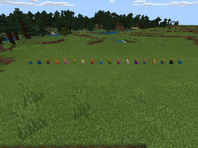 Разные цвета свечей