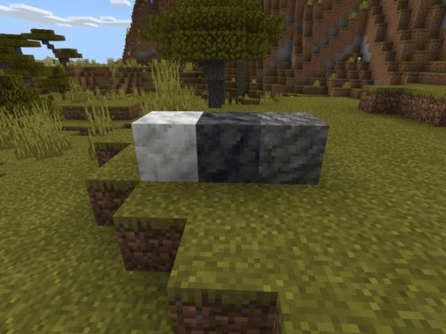 Три блока декоративного камня