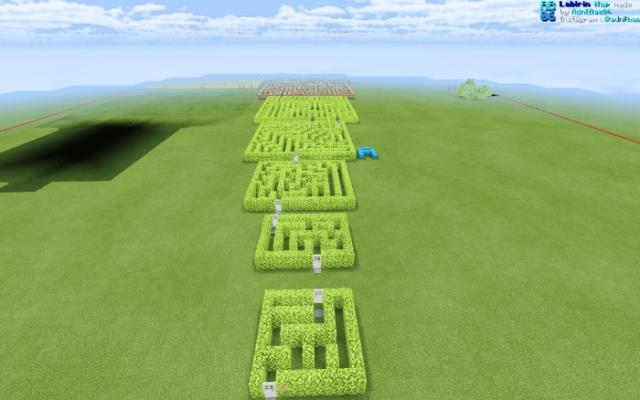 Лабиринты из листьев (уровни 1-5)