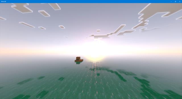 Игрок плывет навстречу солнцу