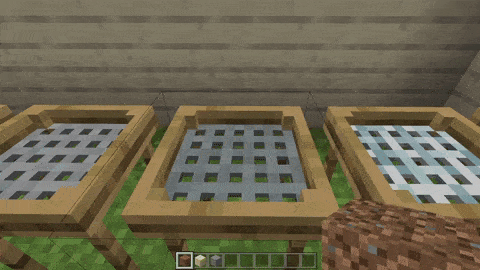 Установка блока на сито