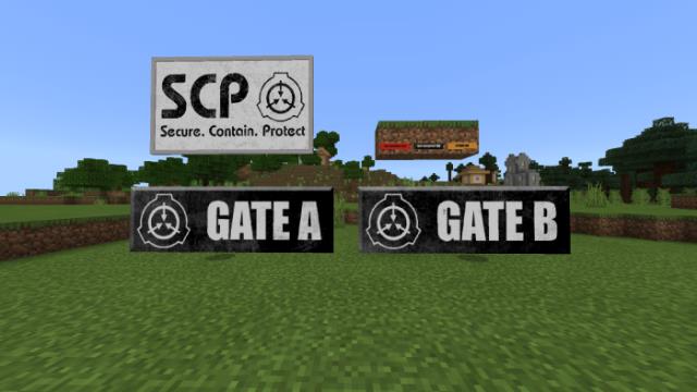 Таблички в зоне SCP