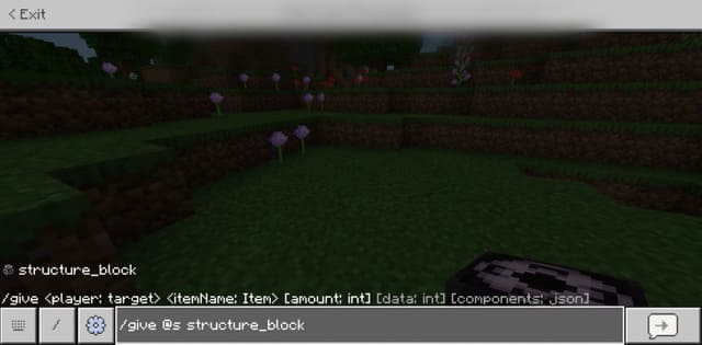 Получение структурного блока