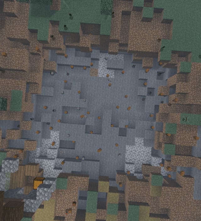 Разрушения от бомбы горняка