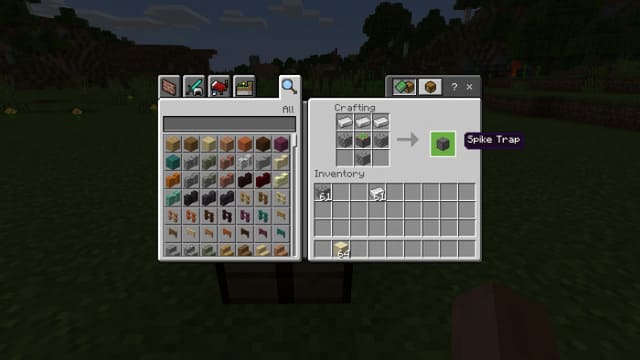 Рецепт крафта ловушки из шипов