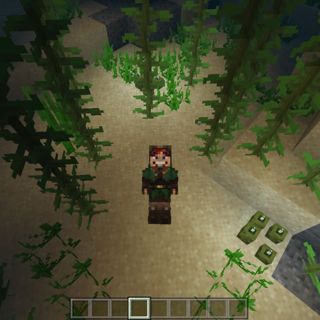 Игрок лежит на дне океана