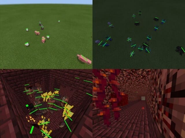 Индикаторы здоровья на всех мобах