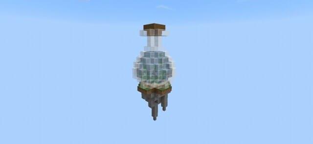 Остров бутыля с водой