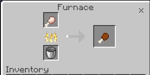 Жареная куриная голень