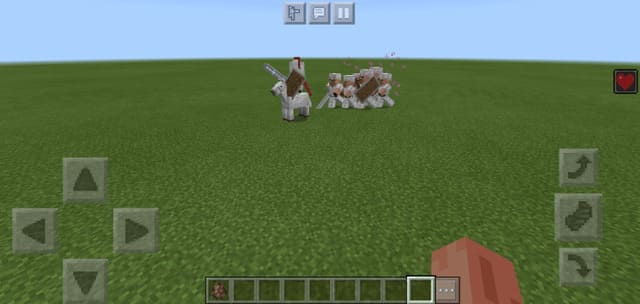 Множество жителей бегают за рыцарем