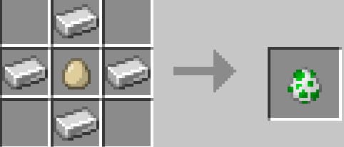 Крафт яйца спауна железного голема