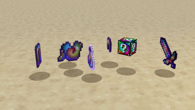 Выпавшие из лакиблока предметы