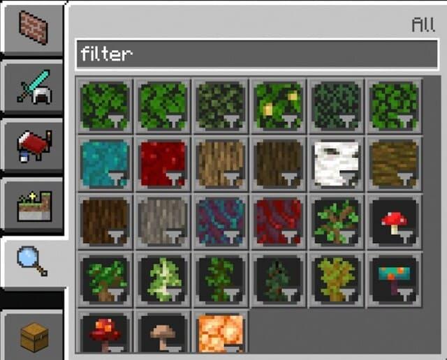 Блоки для сортировки деревьев