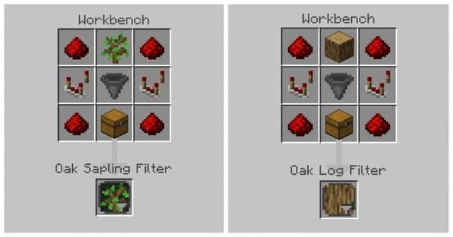 Крафт сортировщика деревьев
