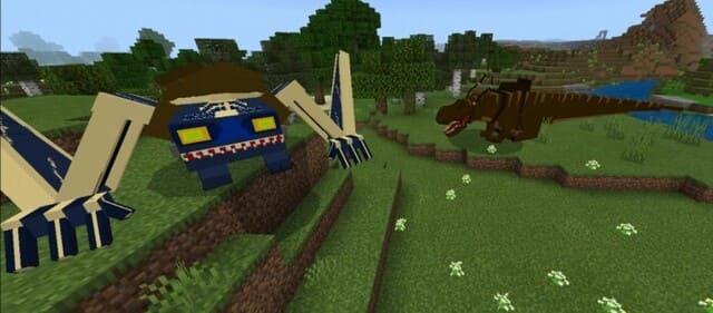 Призрачный монстр и тираннозавр Рекс