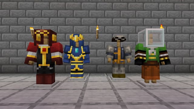 Четыре типа брони в игре