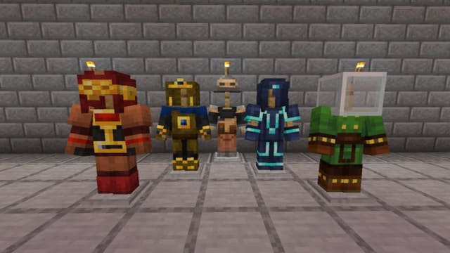 Различные виды брони в игре