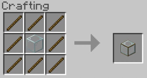 Тонированное стекло в рамке крафт