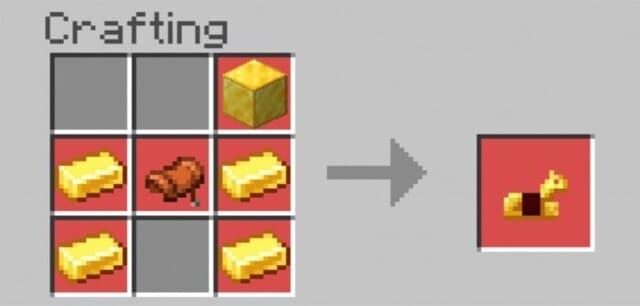 Золотая броня лошади