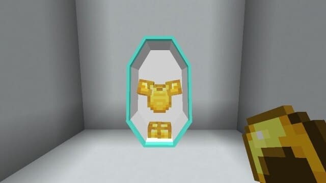 Стойка с золотой броней