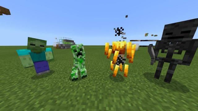 Четыре типа мобов