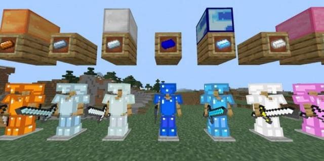 Множество слитков и брони