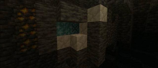 Блоки в пещере