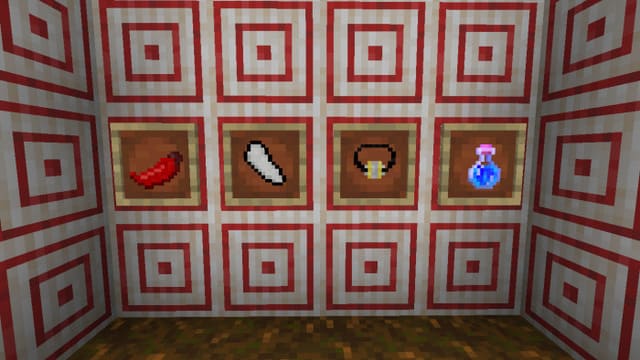 Новые предметы в рамке