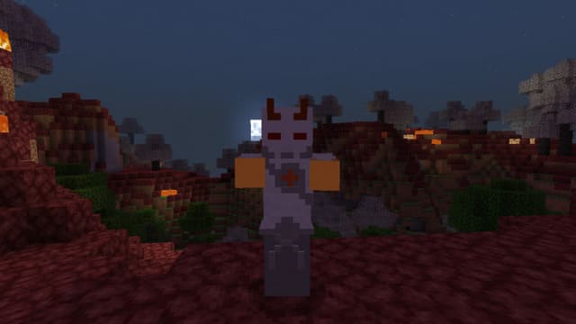 Жуткий монстр напротив игрока