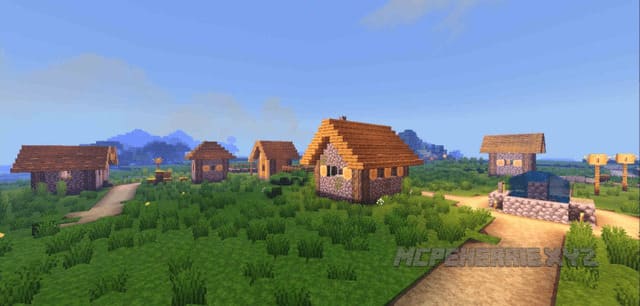 Закат в деревне