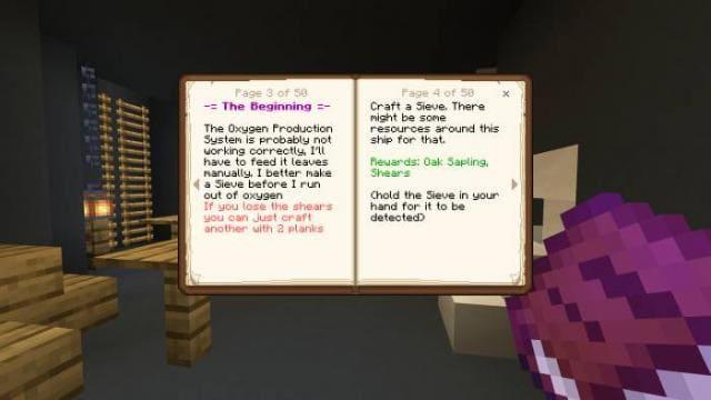 Прочтение книги в игре