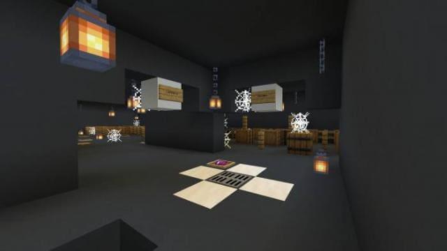 Фонари в темной комнате