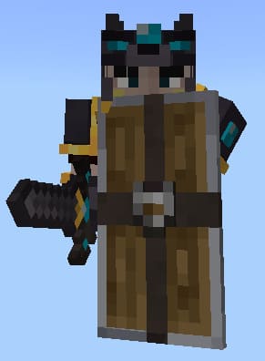 Незеритовое снаряжение с щитом