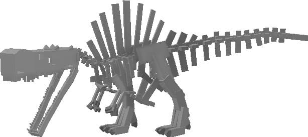 Скелет спинозавра