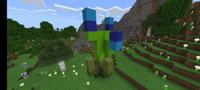 Синий гигантский цветок