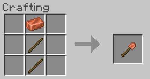 Крафт медной лопаты