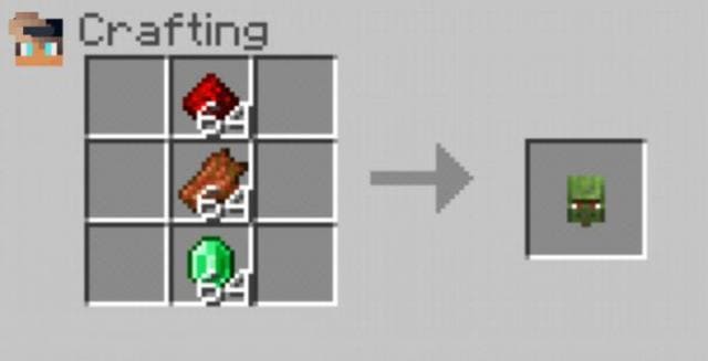 Превращение в зомби-жителя